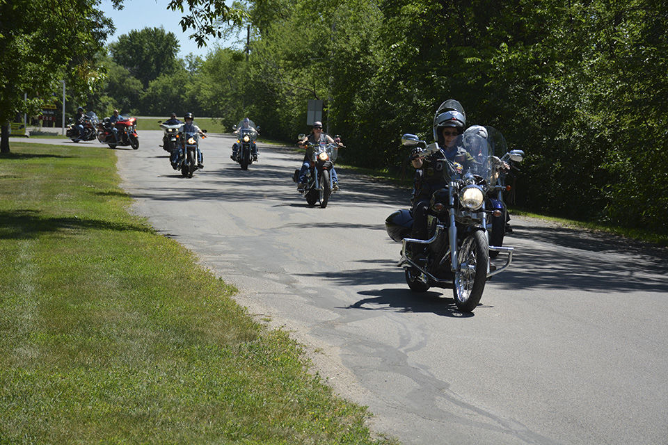 Prometheus Motorcycle Zoo Run riders take off